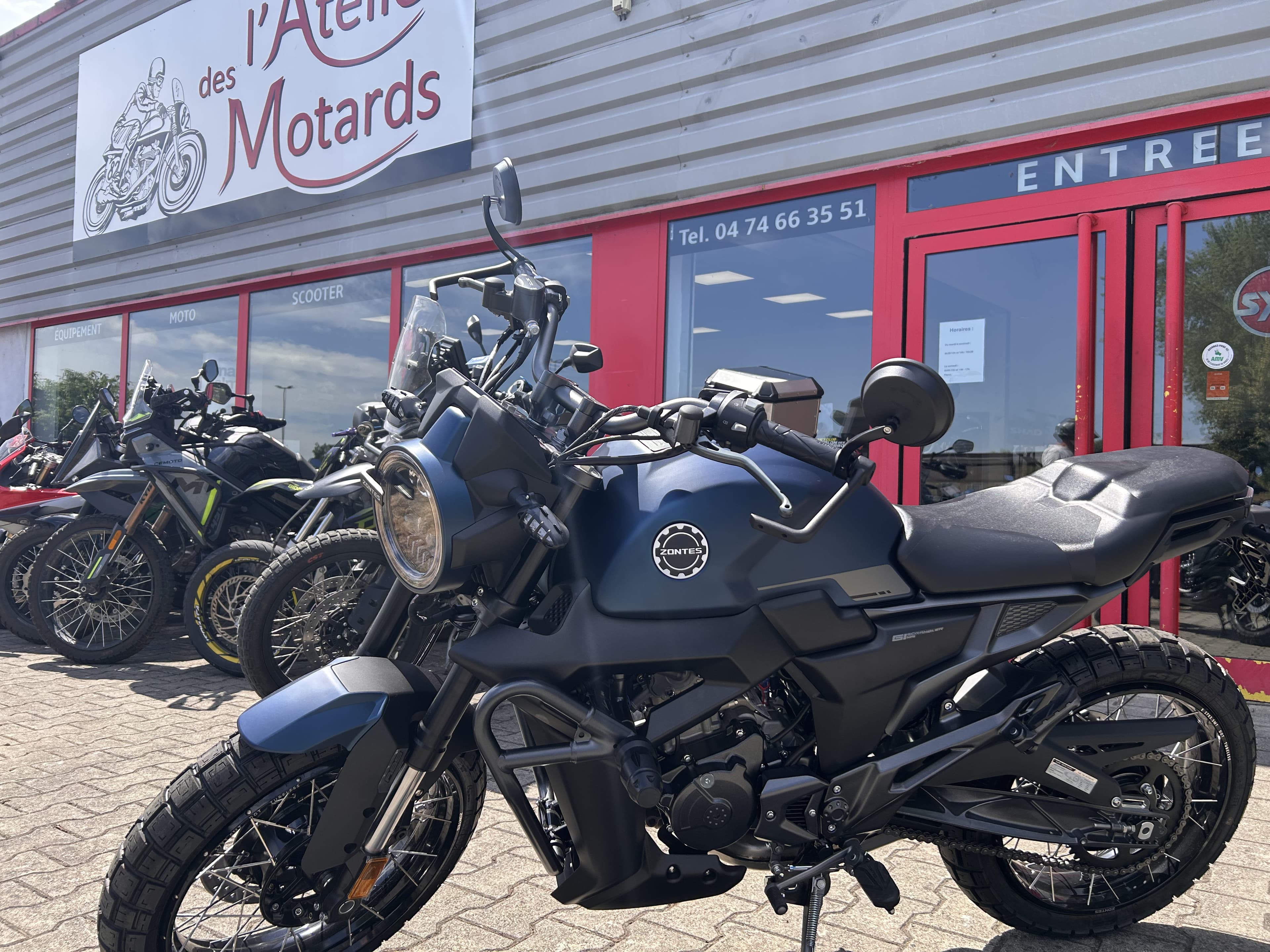 Zontes 😉 ZONTES 125 SCRAMBLER – OFFRE EXCEPTIONNELLE À 2 999 € 😉 2026 neuve — L'Atelier des Motards, Villefranche