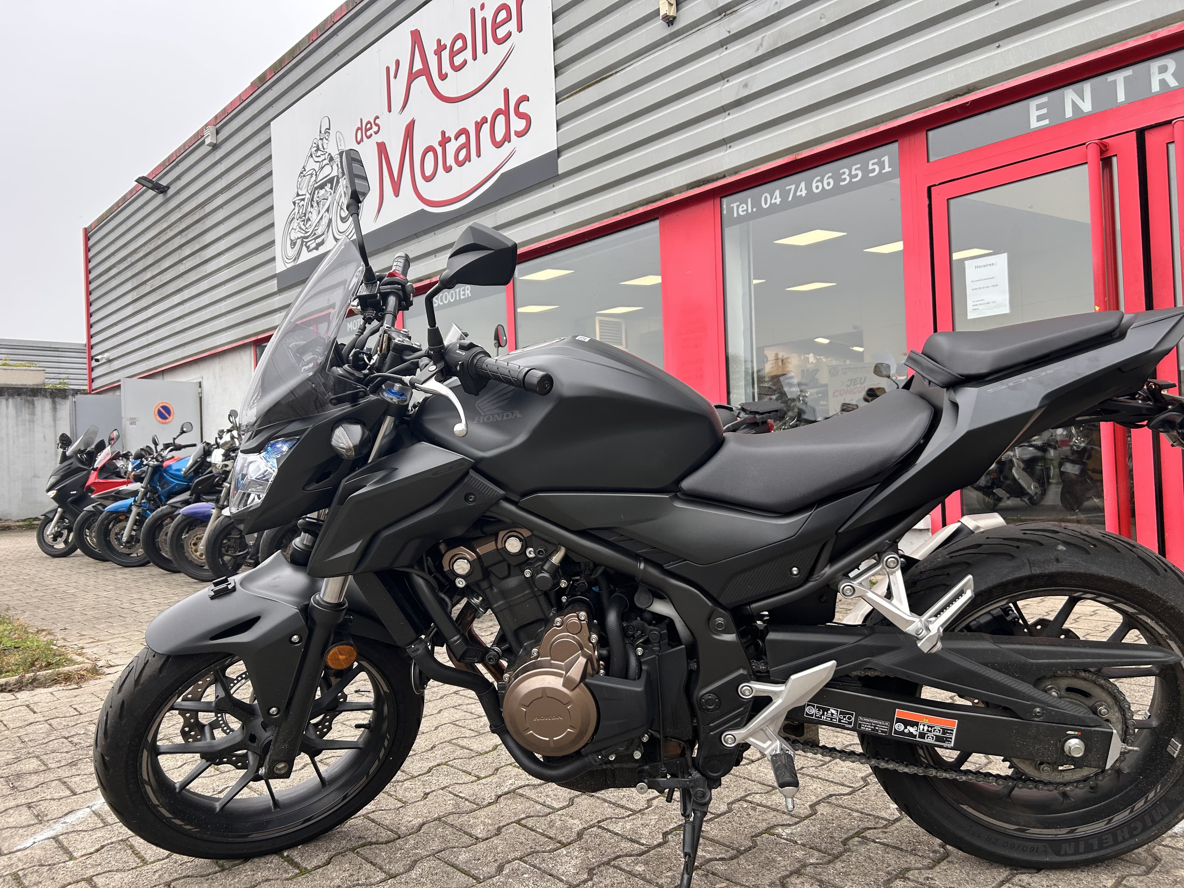 Honda HONDA CB 500 F ABS – 2017 – SEULEMENT 15 865 KM – 4 490 € 2017 d'occasion — L'Atelier des Motards, Belleville-en-Beaujolais