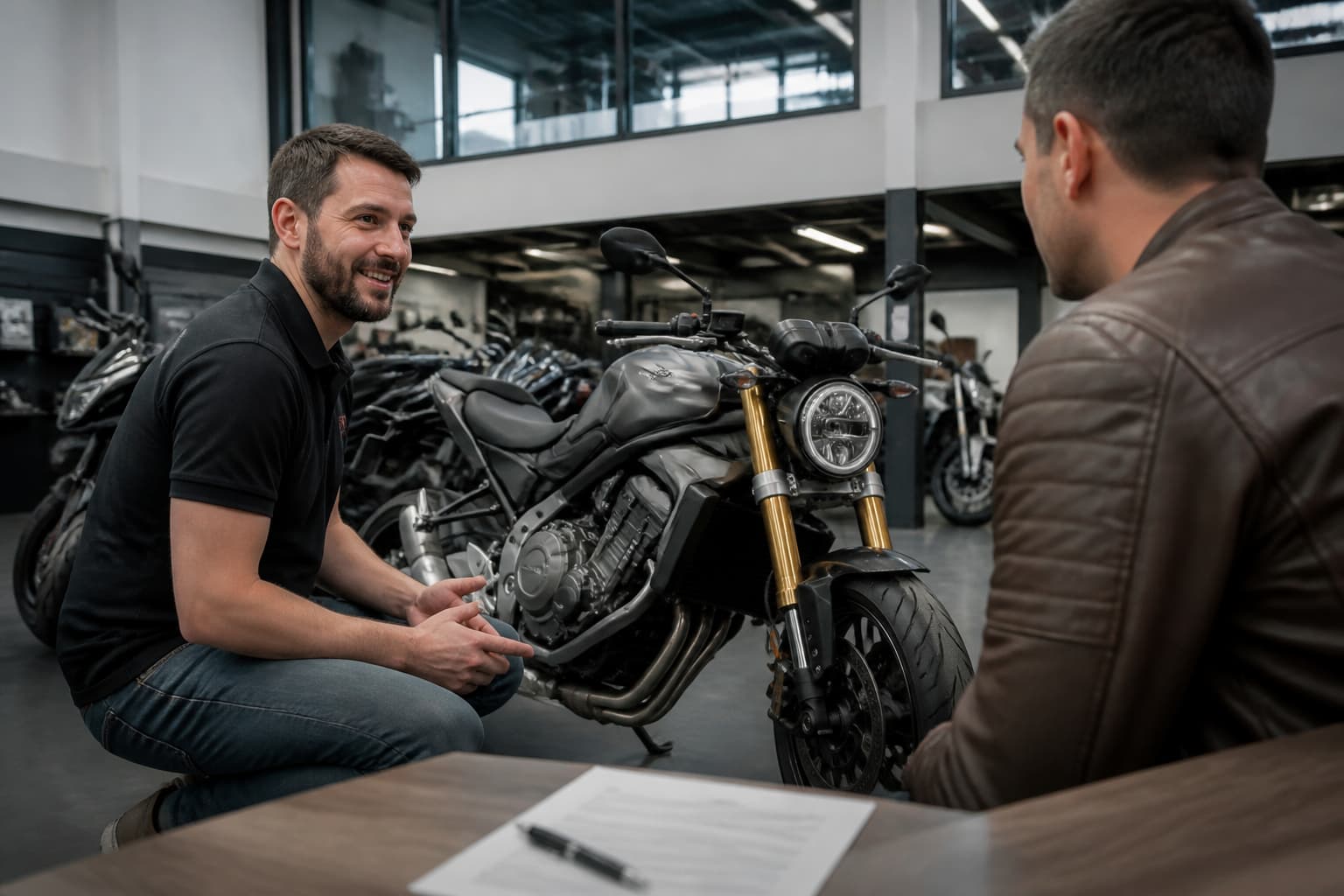 Illustration de Reprise moto : estimation en ligne, offre sous 24h, paiement immédiat